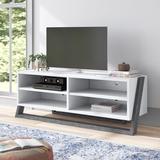 Mistana™ Fresquez TV Stand for TVs up to 70" Wood in Gray | 22.25 H in | Wayfair 3ED96CBA0B764F3B800C08759F476431