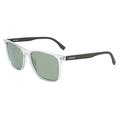 LACOSTE EYEWEAR Mens L882s-317 Sonnenbrille, Crystal/Khaki, 55/18/145