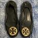 Tory Burch Shoes | Black Tory Burch Flats | Color: Black/Gold | Size: 8