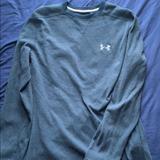 Under Armour Sweaters | Mens Under Armour Crewneck Fleece Material M | Color: Blue | Size: M