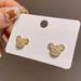 Disney Jewelry | Brand New Mickey Mouse Woman Stud Earring. | Color: Gold | Size: Os