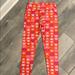 Lularoe Pants & Jumpsuits | *Brand New* Lularoe Os Legging | Color: Orange/Pink | Size: Os