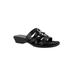 Extra Wide Width Women's Torrid Sandals by Easy Street® in Black Croco (Size 10 WW)