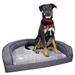 Sofa Lounge Waterproof Dog Bed, 28.5" L X 36" W X 8" H, Medium, Gray