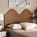 Baxton Studio Tobin Vintage Classic & Traditional Ash Walnut Finished Wood King Size Arched Headboard - Wholesale Interiors MG9738-Ash Walnut-HB-King