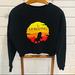 Disney Sweaters | Disney Lion King Black Crop Sweatshirt Size S | Color: Black/Orange | Size: S
