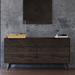 Wade Logan® Balsinger Mid-century 6 Drawer Dresser Wood in Brown | 32 H x 65 W x 18 D in | Wayfair A61E51ED13F145DB8CF0079CC2BC607B