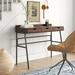 Sand & Stable™ Canal Desk Wood/Metal in Brown/Gray | 32 H x 42 W x 19 D in | Wayfair 176DADABEBA545C5926CDCDAD30A1A64