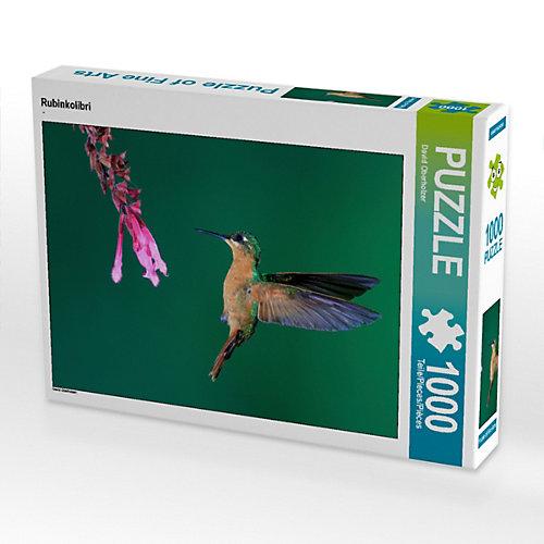 Puzzle CALVENDO Puzzle Rubinkolibri - 1000 Teile Foto-Puzzle glückliche Stunden Kinder