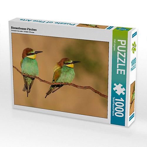 Puzzle CALVENDO Puzzle Bienenfresser-Pärchen - 1000 Teile Foto-Puzzle glückliche Stunden Kinder
