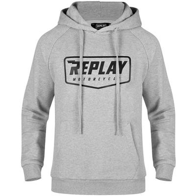 Replay Logo Capuche, gris, taille XS