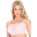 Plus Size Women's Lace Wireless Cami Bra by Comfort Choice in Shell Pink (Size 46 G)