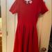 Lularoe Dresses | Lularoe Amelia Dress | Color: Red | Size: Xs