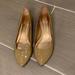 Jessica Simpson Shoes | Jessica Simpson Patent Leather Pointed Toe Flat | Color: Tan | Size: 8.5