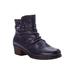 Wide Width Women's Roxie Bootie by Propet in Navy (Size 10 W)