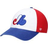 Men's '47 White Montreal Expos Logo Cooperstown Collection Clean Up Adjustable Hat