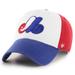 Men's '47 White Montreal Expos Logo Cooperstown Collection Clean Up Adjustable Hat