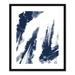 Joss & Main Navy Striking Seams 2 - Painting Print Paper, Wood in Blue/White | 25.5 H x 21.5 W x 0.75 D in | Wayfair 36780-01