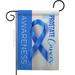 Breeze Decor Prostate Cancer Awareness Support 2-Sided Polyester 19 x 13 in. Garden Flag in Blue | 18.5 H x 13 W in | Wayfair