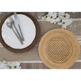 Saro Sousplat 13" Charger Jute/Rattan in Brown | 13 W in | Wayfair CH714.W13R