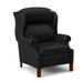 Bradington-Young Chippendale 33" Wide Faux Leather Standard Recliner Fade Resistant in Black/Brown | 43 H x 33 W x 36.25 D in | Wayfair