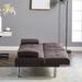 Zipcode Design™ Allman Twin 65.3" Wide Tufted Back Convertible Sofa w/ Storage Linen in Brown | 26.3 H x 65.3 W x 34.6 D in | Wayfair