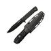 Cold Steel SRK Compact Fixed Blade Knife 5in SK-5 w/ Black Tuff-Ex Finish Blade Black Long Kray-Ex Handle CS-49LCKD