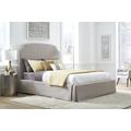 Laurel California King-Size Upholsterd Skirted Panel Bed in Wheat - Modus CBC3H65