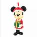 Disney Holiday | Disney Parks Santa Mickey Mouse Bell Porcelain | Color: Black/Red | Size: Os