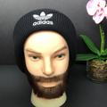 Adidas Accessories | New Adidas Originals Trefoil Black Beanie | Color: Black/White | Size: Os