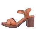 Hush Puppies Women's Georgia Heeled Sandal, TAN, 4 UK