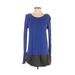 Simply Vera Vera Wang Casual Dress - A-Line: Blue Color Block Dresses - Used - Size Small