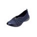 Extra Wide Width Women's CV Sport Greer Slip On Sneaker by Comfortview in Navy (Size 7 1/2 WW)