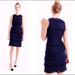 J. Crew Dresses | J Crew Navy Blue Fringe Sheath Sleeveless Dress | Color: Blue | Size: 10p