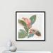 Casa Fine Arts Pink Ficus I - Painting Print Paper, Wood in Green/Pink/White | 33.25 H x 33.25 W x 0.75 D in | Wayfair 37060-01