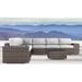 Sol 72 Outdoor™ Lazaro Rattan Wicker Fully Assembled 6 - Person Seating Group w/ Sunbrella Cushions in Gray/Brown | Wayfair