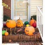 Plow & Hearth Halloween Spider Pumpkin Appendages Plastic in Brown | 4.5 H x 5 W x 15.5 D in | Wayfair 65J52