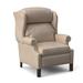 Bradington-Young Chippendale 33" Wide Faux Leather Standard Recliner Genuine Leather in Gray/Brown | 43 H x 33 W x 36.25 D in | Wayfair