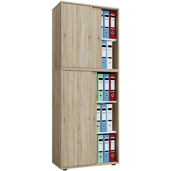 VCM Schiebetürenschrank »Lona« 5 OH breit braun, 70x178x40 cm