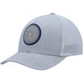 Men's Travis Mathew Heathered Gray The Patch Trucker Snapback Hat