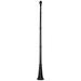 Textured Black 114 1/2" High Metal Outdoor Lamp Post