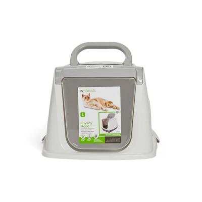 So Phresh Flip Top Cat Litter Box Hood, White, Large, 18.7" L X 15.4" W X 11.3" H