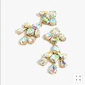 J. Crew Jewelry | J.Crew Crystal Cluster Chandelier Earring | Color: Gold | Size: 2.3/4”