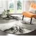 Gray/White 96 x 0.51 in Indoor Area Rug - Wrought Studio™ Acord Abstract Gray Area Rug | 96 W x 0.51 D in | Wayfair