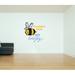 Harper Orchard Bee Amazing Bees Cute Quote Cartoon Wall Decal Vinyl in Black/Yellow | 30 H x 30 W in | Wayfair 32735472DF45450587DC3B6D4BA82284