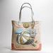 Coach Bags | Coach Pierre Le-Tan Umbrella Beach Tote Bag Purse | Color: Orange/Tan/White | Size: Size : 14.5" X 14.5" X 4 (Handles : 9.5" Drop)