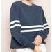 Brandy Melville Tops | Brandy Melville Striped Navy Blue Long Sleeve | Color: Blue | Size: One Size