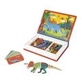 Janod - Magneti'Book Dinosaurier - 50-teiliges magnetisches Lernspiel - Entwicklung von Feinmotorik und Fantasie - FSC-zertifiziert - Ab 3 Jahren, J02590, 26 x 19 cm