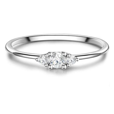 Glanzstücke München - Ring Sterling Silber Zirkonia in Silber Ringe 1 ct Damen Image