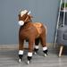 Qaba Rocking Horse in Brown | 35.5 H x 11.5 W x 33.75 D in | Wayfair 330-129